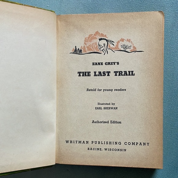 Vintage 1950 Zane Grey’s The Spirit Of The Border and The Last Trail Books - Picture 13 of 16